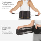 BraceAbility Lumbar Support Belt for Lower Back Pain - Corset Brace for Men and Women, Scoliosis, Sciatica, Spinal Stenosis, Herniated Disc Relief - FSA Eligible, Fits 28" - 60" Waist