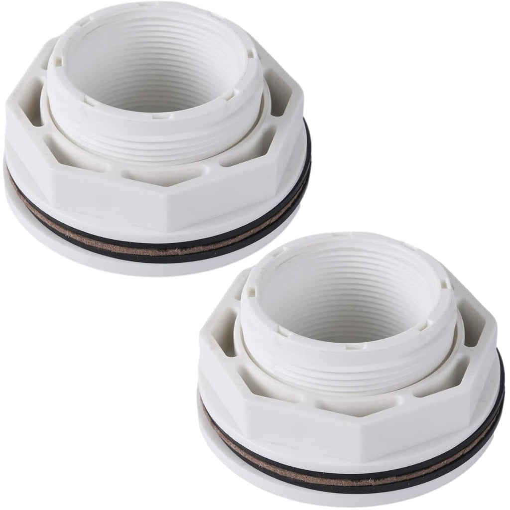 TonGass (2-Pack) 1 1/2" Above Ground Pool Inlet Return Fitting with Locknut Gasket Famale Inlet Pipe (FIP) Thread Exact Replacement for Hayward SP1023 Swimming Pool Replacement Inlets Return Fitting