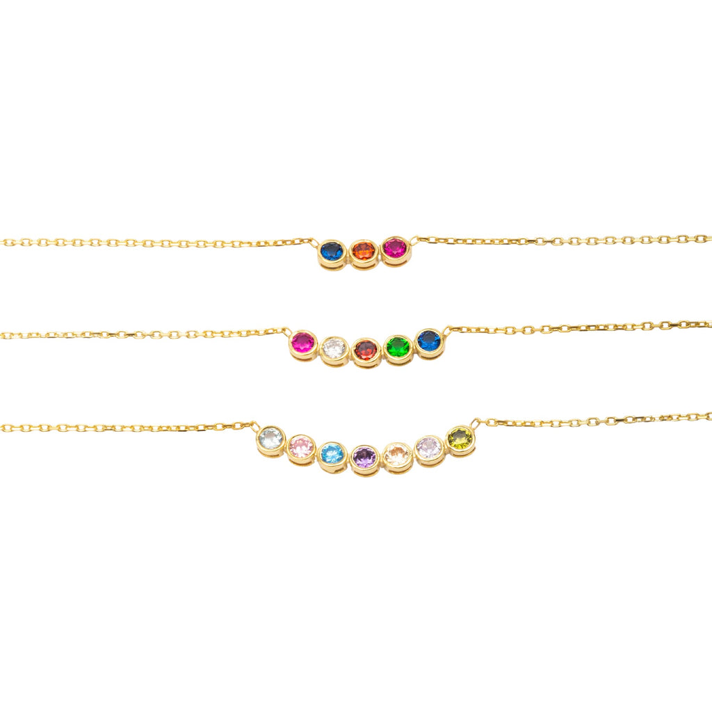 SilveristicJewelry 925 Sterling Silver Birthstone Necklace for Women – Personalized Dainty Necklace, Gift for Mom, Grandma, or Her, Birthday Gift, Birthstone Jewelry for Women