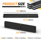 FINDMAG 20 Pack Super Strong Neodymium Magnets Bar with Double-Sided Adhesive, Rare Earth Magnets - 60 x 10 x 3mm - Black