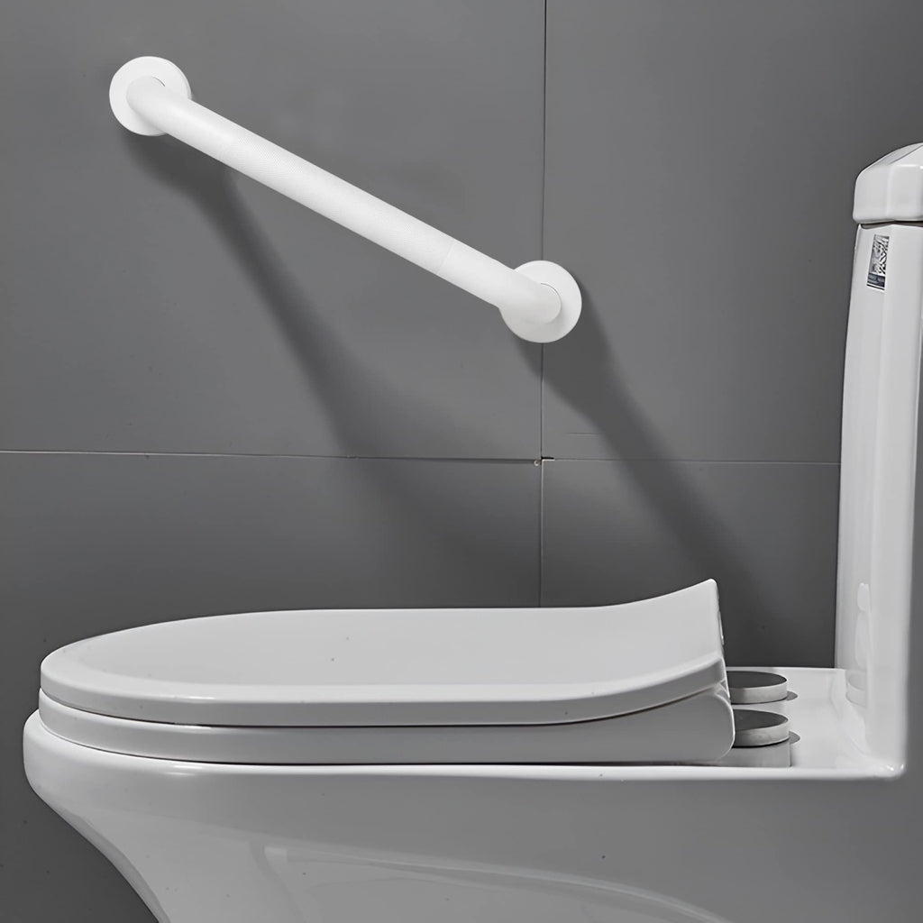 Shower Grab Bar, 2 Pack 12 Inch White Bathroom Grab Bar, 1.25" Diameter 304 Stainless Steel Anti-Slip Grab Bars for Bathtubs and Showers, Handicap Shower Grab Bar for Seniors Elderly