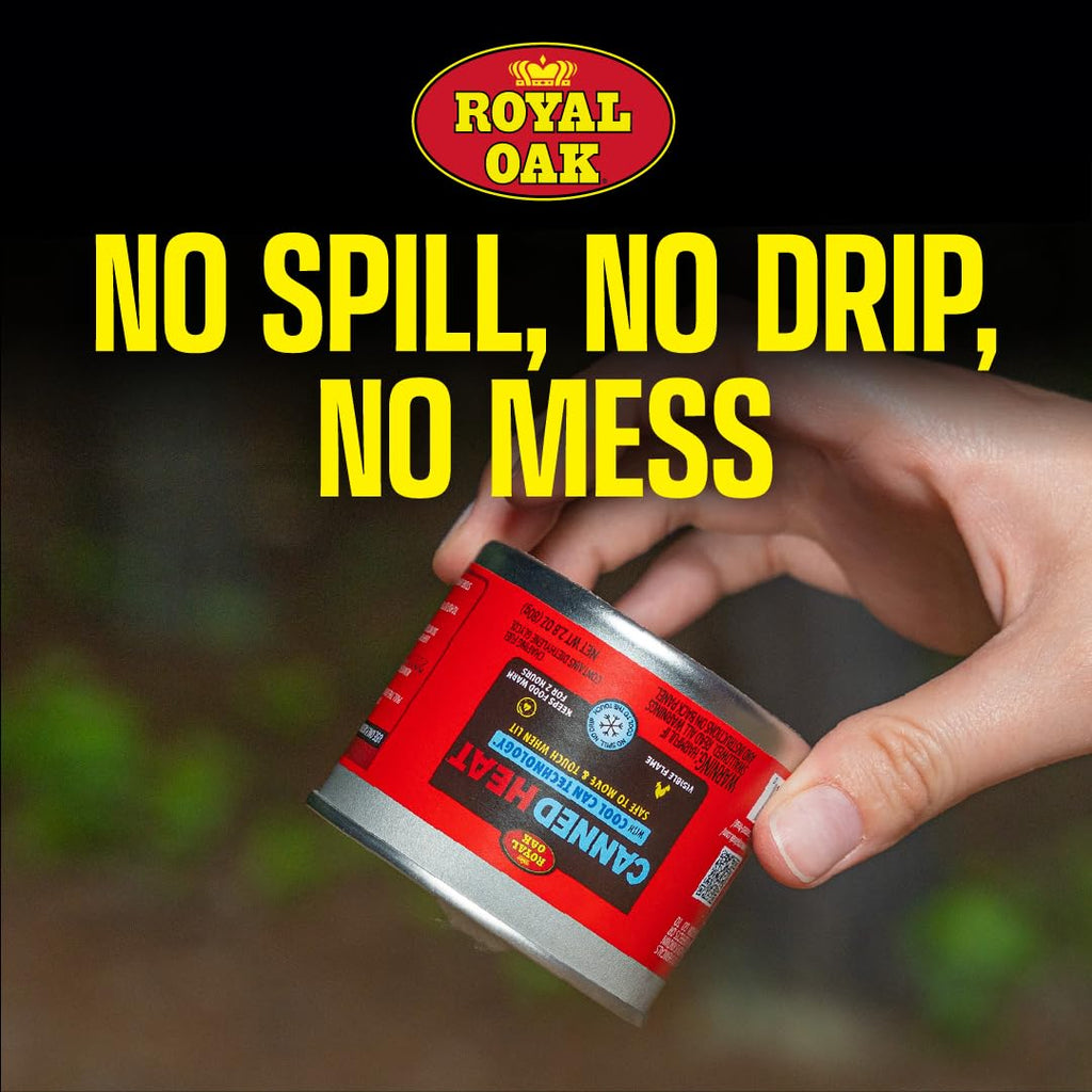 Royal Oak Canned Heat 6-Hour Chafing Fuel, 12 Pack, Comfortable to touch