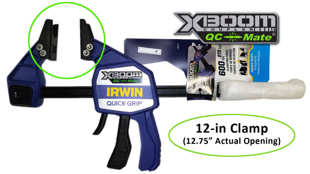QC-Mate by XBoom Coupler (7/8” Uni-Jaw Set, 12” QC-Mate Clamp)