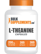 BulkSupplements.com L-Theanine Capsules - L-Theanine 200mg, Amino Acid Supplement - Gluten Free, 1 Capsule per Serving, 365 Count (Pack of 1)