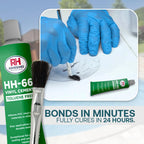 Vinyl Pool Liner Repair Kit – Pool Patch Repair Kit with HH-66 TF Vinyl Cement – Inflatable Patch Repair Kit for Pool Liners & PVC – RH Adhesives (Clear, 20 Gauge Vinyl)