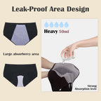 Incontinence Underwear for Women Washable Incontinence Underwear Absorbent Cotton Panties Bladder Leak Underwear for Women Teens