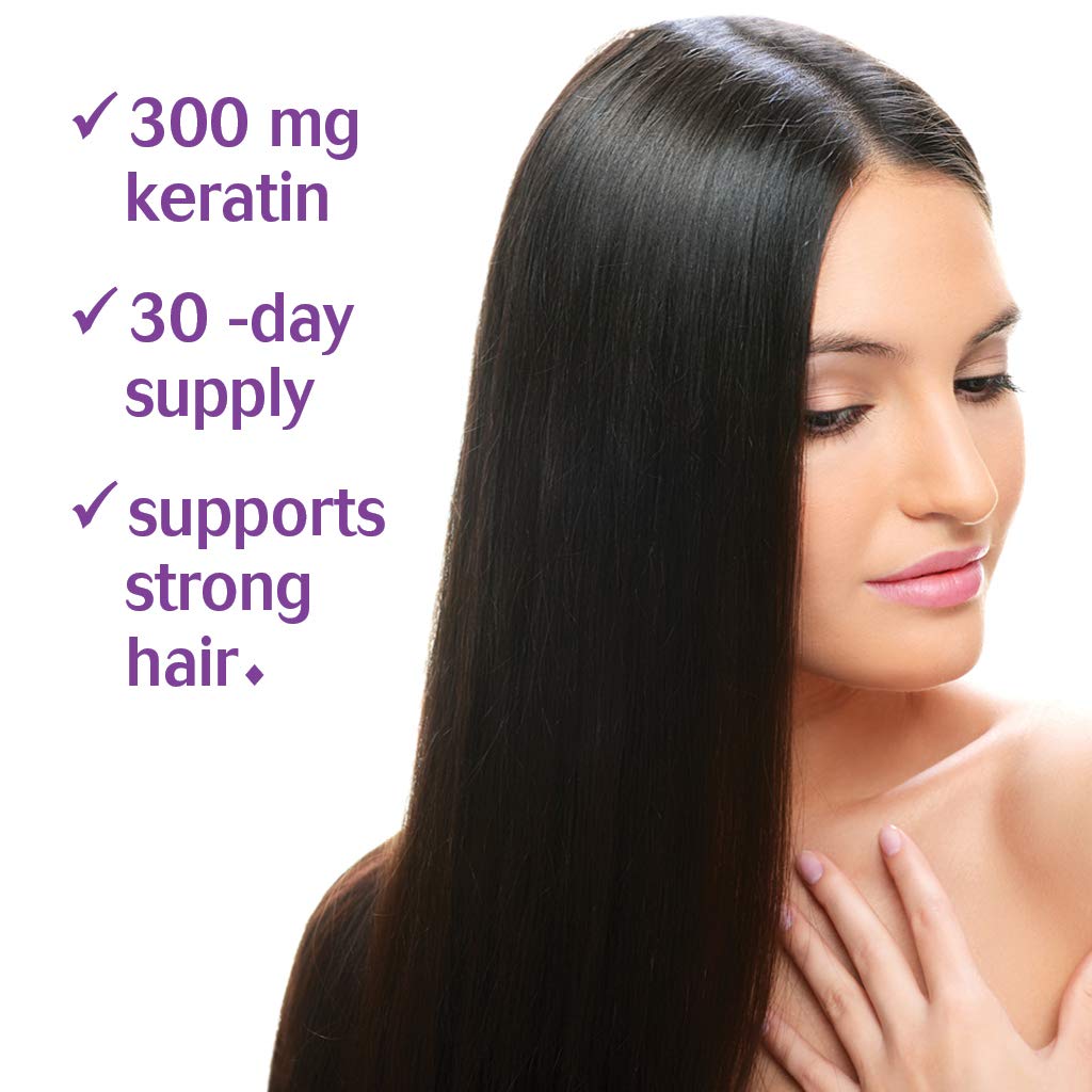 Bluebonnet Nutrition Beautiful Ally Keratin Care, Beauty Nutrient, Best for Hair, Strengthen and Revitalize Hair*, Non GMO, Gluten Free, Soy Free, Milk Free, 30 Vegetable Capsules, 30 Servings