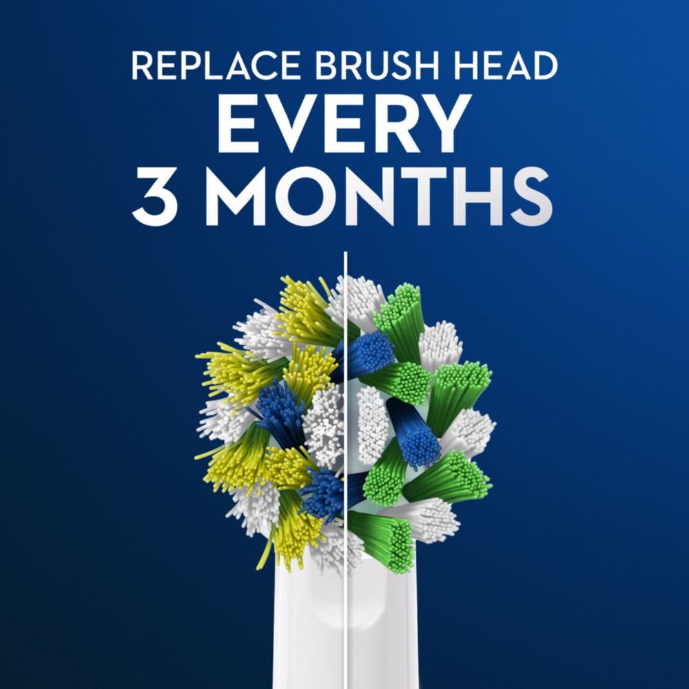 Oral-B Cross Action Electric Toothbrush Replacement Brush Heads Refill, 3 Count