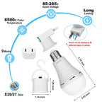 Ostwiki 10 Pack Rechargeable Emergency Light Bulbs for Power Outage