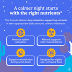 First Day Teens’ Nighttime Reset Calming Magnesium Gummies – Sleep Aid Supports Peaceful Rest, Balanced Mood & Energy – Supplement with Magnesium Citrate, Affron & No Melatonin – 30-Day Supply