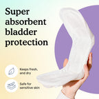 Because Overnight Incontinence Pads for Women – Moderate-to-Heavy Absorbency for Nighttime Use, Long-Length Protection, 120 Count, New Version