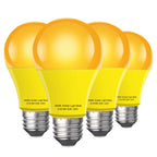 mfxmf Sleep Light Bulb 4 Pack Dimmable A19 9W 1800K Warm Light Bulbs
