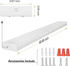 hykolity 4FT LED Wraparound Light Fixture with 3 Wattages/3 Lumens/3 CCT Selectable, 55W/65W/75W, 5500lm/6500lm/7500lm, 3000K/4000K/5000K, Flush Mount Office Ceiling Light, ETL