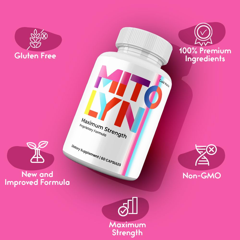 (2 Pack) Mitolyn Capsules, Advanced Formula Supplement, Mito Lyn Pills Maximum Strength All Natural Support 2 Month Supply