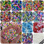 Fake Sprinkles 12 Jars 180g Polymer Clay Sprinkles Fake Candy Sprinkles Faux Sprinkle for Resin Slime Craft Plastic Sprinkle Nail Art Phone Case DIY Shaker Card Filler (12 Mixed Colors-180G)