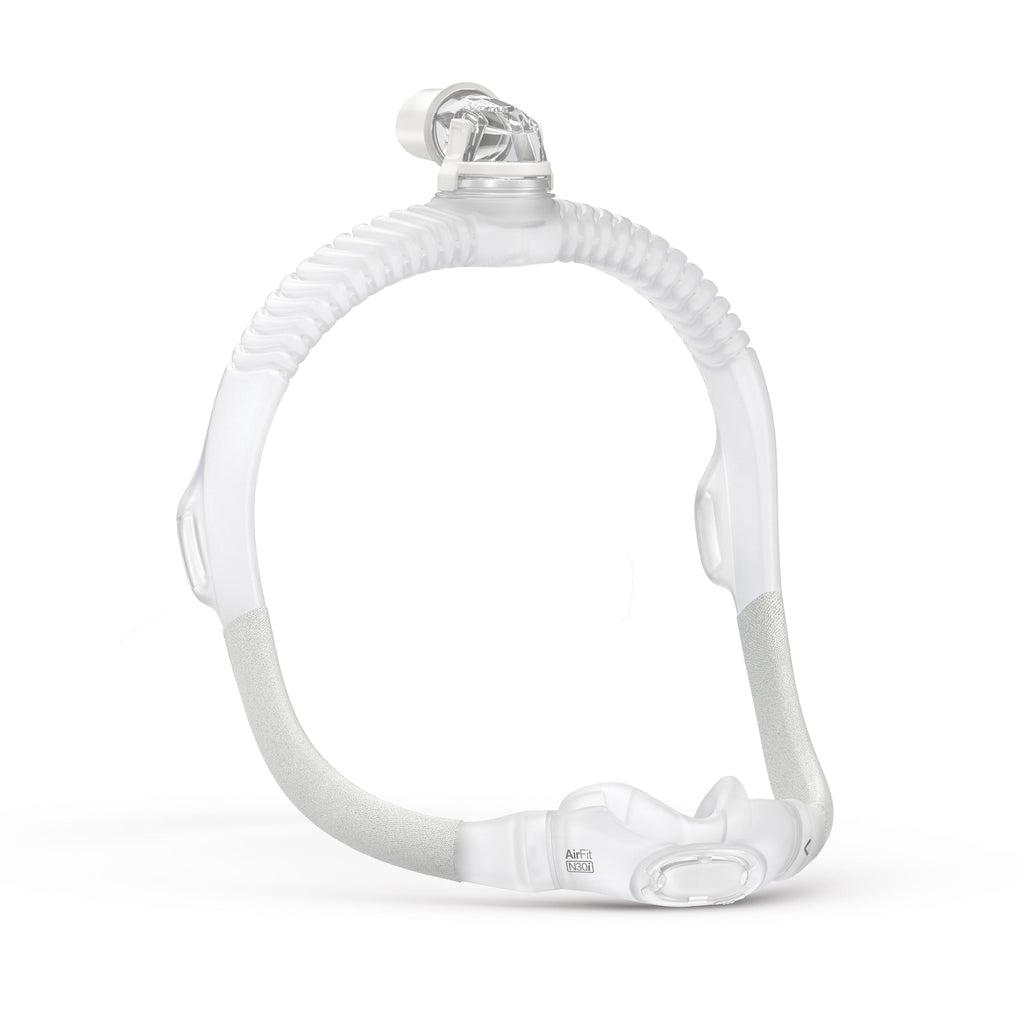 ResMed AirFit N30i Standard Frame System, Elbow & Nasal Cradle Cushion - For CPAP Mask - Replacement CPAP Accessories - Standard Frame / Medium Cushion