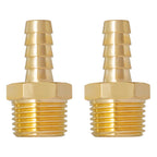 SUNGATOR Hose Barb Fittings, 1/2" NPT to 3/8" Barb Air Hose Fitting, 2-Pack