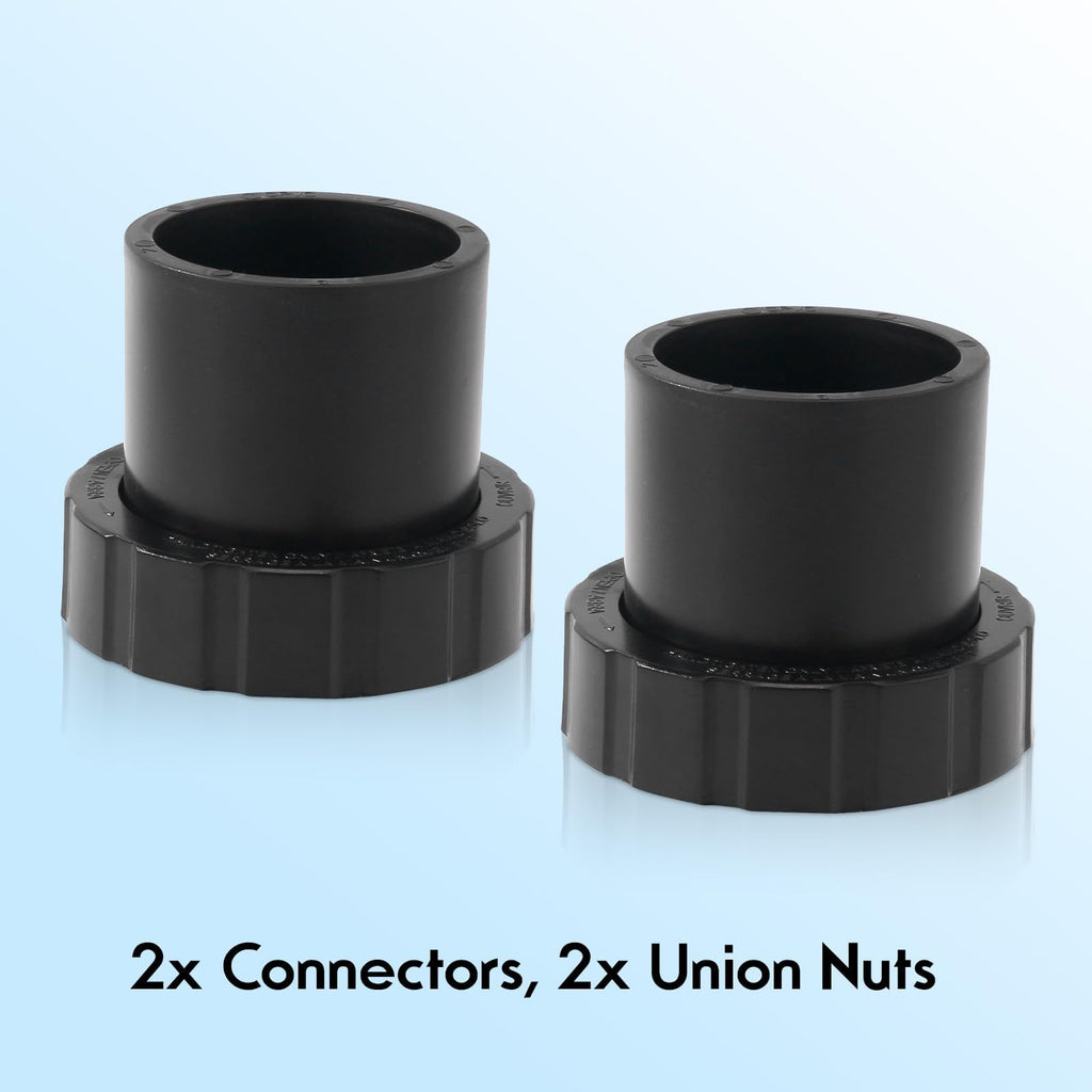 GAQUECY SPX3200 UNKIT Union Connection Kit for Hayward Select, 2 Pack Pool Pump Parts, Compatible with Tristar Northstar EcoStar Pumps & SwimClear Cartridge Filter