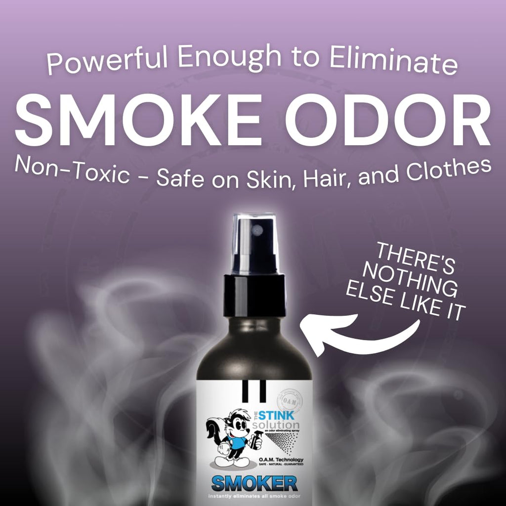 The Stink Solution Smoke Odor Eliminator Spray, Bamboo Teak, 2 Pack, 16 oz
