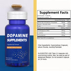 CJMJIM Dopamine Brain Food - 60 Veg Capsules | All Natural Neurotransmitter Support for Mental Alertness | Promotes Dopamine Production | Brain Food with L - Phenylalanine, L - Tyrosine (1)