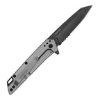 Kershaw Misdirect Pocket Knife, 2.9 Inch Stainless Steel Reverse Tanto Partially Serrated Blade, EDC with Assisted Opening, 3-Position Pocketclip, Everyday Carry Pocket Knife for Men and Women