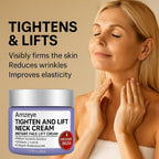 AMZEYE Tighten and Lift Neck Cream, Instant Face Lift Cream, 1.7 fl oz, Firming Fine lines, Loose & Sagging On Face, Decollete & Other Skin Areas