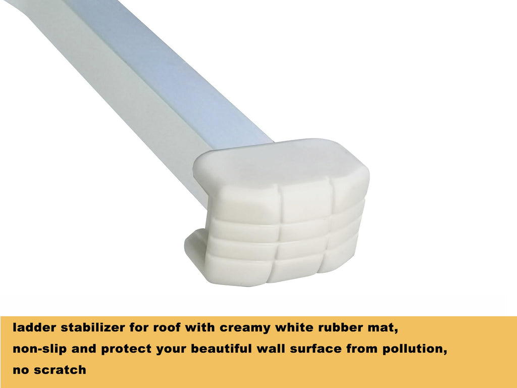 Ladder Stabilizer,Heavy Duty Aluminum Extended Ladder Accessory for Roof Gutter Guard Cleaning Tools,Ladder Stand-Off Wing Span/Wall Ladder Hooks with Non-Slip Rubber Bottom pad.(Patent)