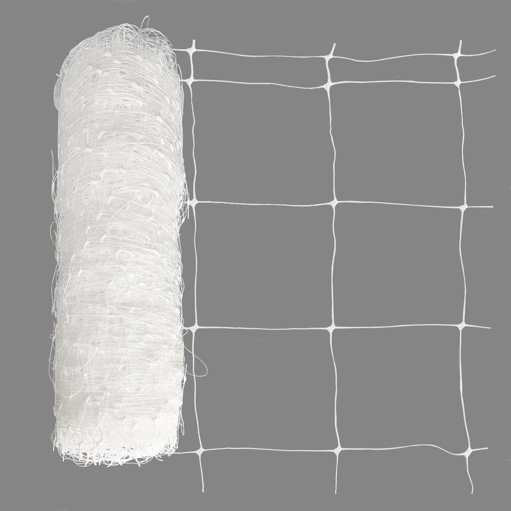 Toolazy Trellis Netting 47" x328' White - Heavy Duty 6" Mesh Plant Support Net for Climbing Vegetables, Garden Trellis Roll for Tomato Cucumber Pea Bean Vine Grow Tent Scrog Hydroponic