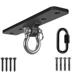 Dolibest Ceiling Mount Swing Hanger Heavy Duty Swing Set Hook for Porch Swing Hammock Chair Yoga Silk Suspension Straps Gymnastic Ring, Wall Anchor for Resistance Bands (900LB)