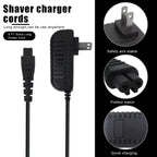 Premium Charger for Remington Shaver Replacement for Remington HC4250 PG6171 PF7500 PF7600 PG6250 PA-0510N Beard Trimmer Charger for Remington Hair Clipper Wall Power Supply Cord 5V Adapter