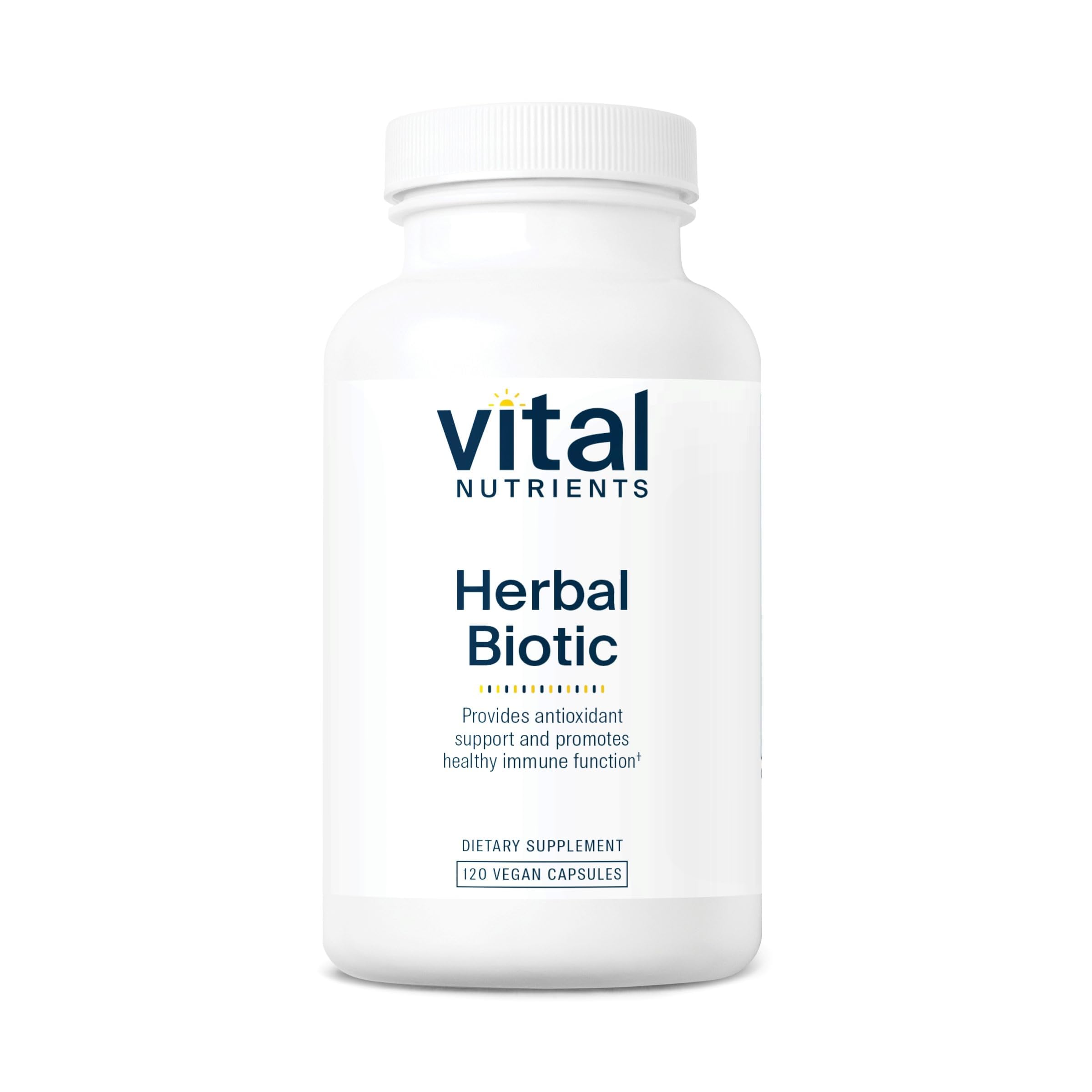 Vital Nutrients Herbal Biotic - Herbal Immune Support Supplement - Antioxidant Support Promotes Healthy Immune System - Gluten, Dairy, Soy Free - Non-GMO - 120 Capsules