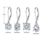 MDFUN Dangle Earrings for Women Teardrop,Round,Oval & Square