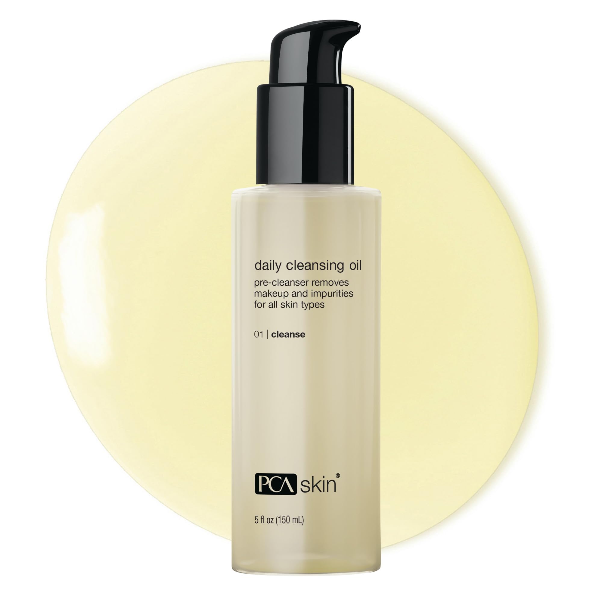 PCA SKIN Daily Face Cleansing Oil, Makeup Cleanser, Non-Irritating Oil Cleanser for Face, 5 fl oz Bottle