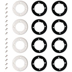 SPX1408B Face Plate & SPX1408C Gasket Compatible with Hayward Pool SP1408 SP1411, SP14071 Inlet Return Wall Fitting Kit,Vinyl Swimming Pool Return Wall Fitting Kit W/4 Face Plates, 8 Gaskets,16 Screws