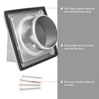 FRESH SPEED 4 Inch Dryer Vent Cover Outside Stainless Steel Wall Vent with Removable Cover and Insect Screen Mesh