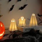 Light Up Ghost Halloween Decor,Ceramic Halloween Ghost Decorations Indoor