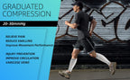 15-20mmHg Grey Calf Compression Sleeve Men and Women Wide Calf Sleeve Brace Compression Socks for Leg Support, Shin Splint,Pain Relief