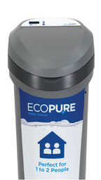 EcoPure EPS110 Whole House Water Softener for Small Households – AutoSense AI Technology, High-Efficiency Salt Usage, Compact Space-Saving Design
