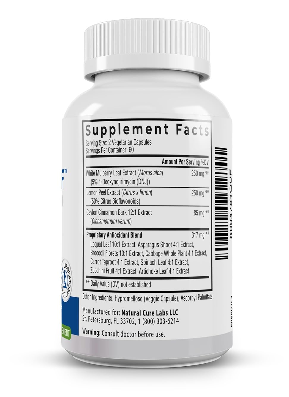 Level Off Anti Spike Formula Glucose Supplement – Capsules for Metabolic Health, Supports Healthy Post-Meal Glucose Spikes, Vegan, Non-GMO, Gluten Free (120 Count (Pack of 1))