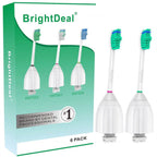 Brightdeal Replacement Brush Heads Compatible with Philips Sonicare Toothbrush Essence Xtreme Elite and Advance HX7022/66, 6-Pack