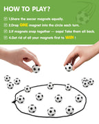 Nevzan Soccer Magnetic Game with String & 20 Football-Shaped Stones