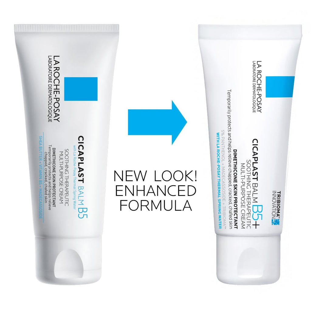 La Roche-Posay Cicaplast Balm B5, Healing Ointment and Soothing Therapeutic Multi Purpose Cream for Dry & Irritated Skin, Body and Hand Balm, Baby Safe, Fragrance Free
