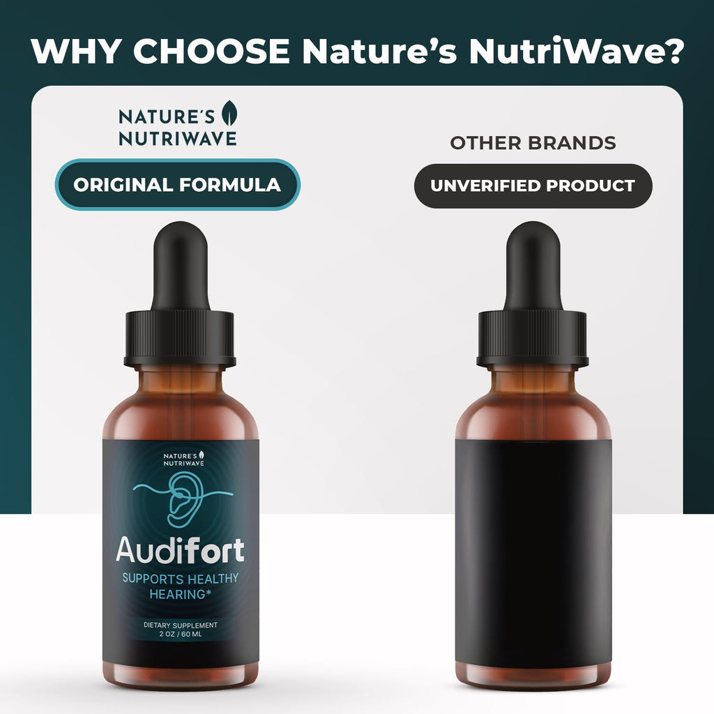 Audifort Drops – Grape Seed & Panax Ginseng – 2oz, 3 Month Supply