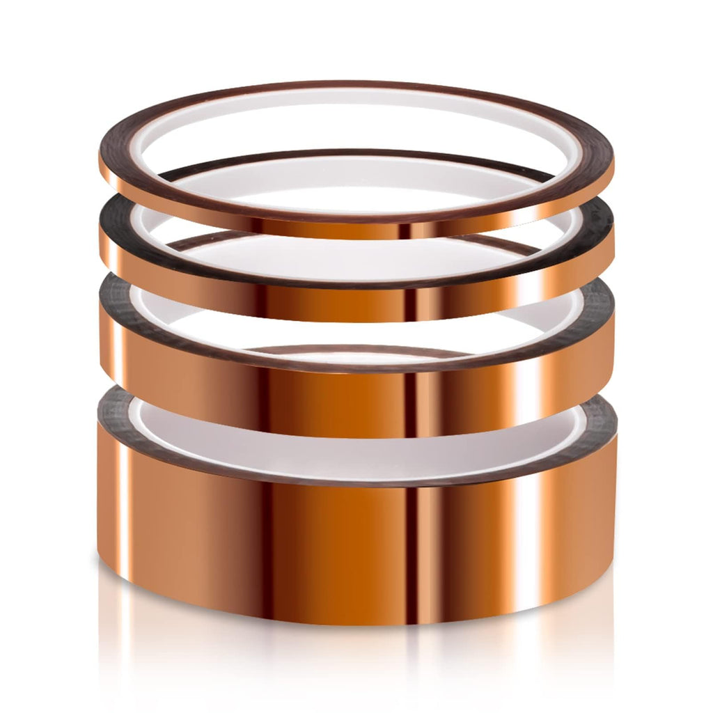 ELEGOO High Temp Tape, 4 Pack Polyimide High Temperature Resistant Tape