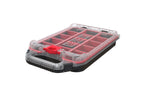 Stack N’ Roll 4-Piece Rolling Tool Storage System – Includes Large Rolling Tool Box, 2-Drawer Tool Box & 2 Tray Organizers | Modular Stackable Tool Storage with Wheels for Garage & Workshop