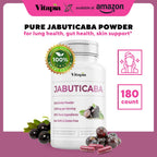 Vitapia Jabuticaba Fruit Powder Supplement for Antioxidant, Better Lung Health, Digestion, Immune Support - 1500mg Per Serving - 180 Vegan Capsules, Non-GMO, Gluten-Free