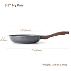 SENSARTE Nonstick Frying Pan Skillet, 9.5-inch Swiss Granite Omelette Pan