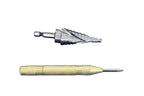 TEMO M35 Cobalt Spiral Flute 12 Size Step Drill Unibit 3/16 Inch to 7/8 Inch Plus Auto Center Punch Set