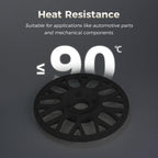 FLASHFORGE ABS Pro Filament 1.75mm Black, 3D Printer Filament 1kg (2.2lbs) Spool-Dimensional Accuracy +/- 0.02mm, Hot Deformation Below 90℃, Great for Printing Heat-Resistant Functional Parts