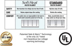 SoftHeat | Smart Heated Electric Mattress Pad with Safe & Warm Low Voltage Technology, Micro-Plush Top, King, White